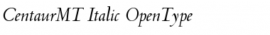 Download Centaur MT Italic Font Title Preview