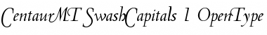 Download Centaur MT Swash Capitals Font Title Preview