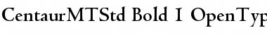 Download Centaur MT Std Bold Font Title Preview