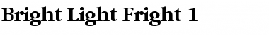 Download Bright Light Fright 1 Regular Font Title Preview