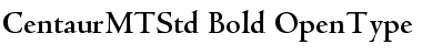 Download Centaur MT Std Bold Font Title Preview