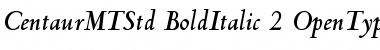 Download Centaur MT Std Bold Italic Font Title Preview