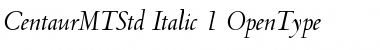 Download Centaur MT Std Italic Font Title Preview