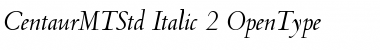 Download Centaur MT Std Italic Font Title Preview