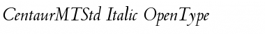 Download Centaur MT Std Italic Font Title Preview