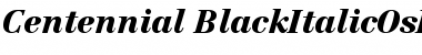 Download Centennial 96 Black Italic OsF Font Title Preview