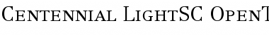 Download Centennial 45 Light SC Font Title Preview