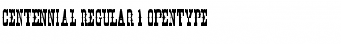 Download Centennial Regular Font Title Preview