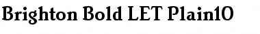 Download Brighton Bold LET Plain Font Title Preview