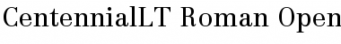 Download Linotype Centennial LT 55 Roman Font Title Preview
