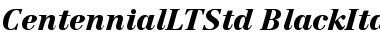 Download Centennial LT Std 96 Black Italic Font Title Preview