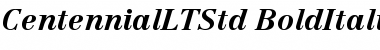 Download Centennial LT Std 76 Bold Italic Font Title Preview
