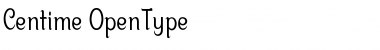 Download Centime Regular Font Title Preview