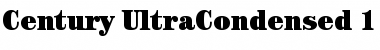 Download ITC Century Ultra Condensed Font Title Preview