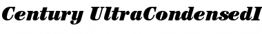 Download ITC Century Ultra Condensed Italic Font Title Preview