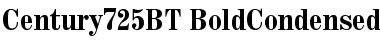 Download Century 725 Bold Condensed Font Title Preview