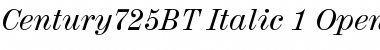 Download Century 725 Italic Font Title Preview