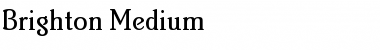 Download Brighton Medium Font Title Preview