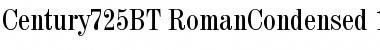 Download Century 725 Condensed Font Title Preview