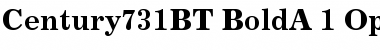 Download Century 731 Bold Font Title Preview