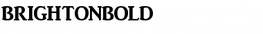 Download BrightonBold Regular Font Title Preview