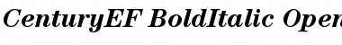 Download CenturyEF-BoldItalic Regular Font Title Preview