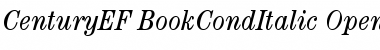 Download CenturyEF-BookCondItalic Regular Font Title Preview