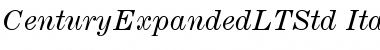 Download Century Expanded LT Std Italic Font Title Preview