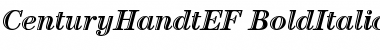 Download CenturyHandtEF BoldItalic Font Title Preview
