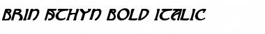 Download Brin Athyn Bold Italic Bold Italic Font Title Preview
