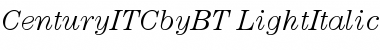Download ITC Century Light Italic Font Title Preview
