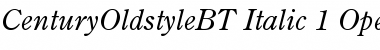 Download Century Oldstyle Italic Font Title Preview