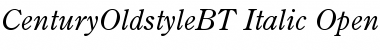 Download Century Oldstyle Italic Font Title Preview