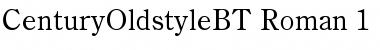 Download Century Oldstyle Regular Font Title Preview