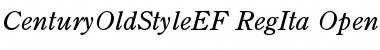 Download CenturyOldStyleEF RegIta Font Title Preview