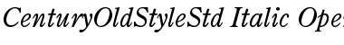 Download Century Old Style Std Italic Font Title Preview