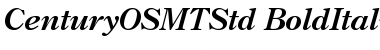 Download Century OS MT Std Bold Italic Font Title Preview