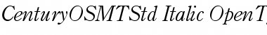 Download Century OS MT Std Italic Font Title Preview