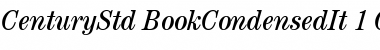 Download ITC Century Std Book Condensed Italic Font Title Preview