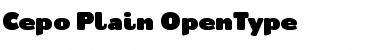Download Cepo Plain Font Title Preview