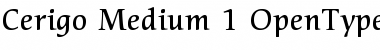 Download ITC Cerigo Medium Font Title Preview