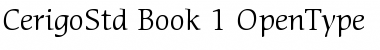 Download ITC Cerigo Std Book Font Title Preview