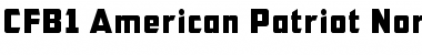 Download CFB1 American Patriot Regular Font Title Preview