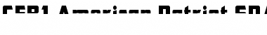 Download CFB1 American Patriot SPANGLE 2 Italic Font Title Preview