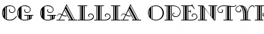 Download Cg Gallia Regular Font Title Preview