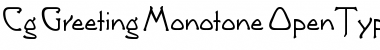 Download Cg Greeting Monotone Regular Font Title Preview