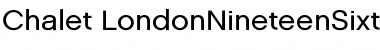 Download Chalet LondonNineteenSixty Font Title Preview