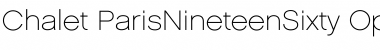 Download Chalet ParisNineteenSixty Font Title Preview