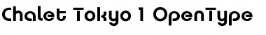 Download Chalet Tokyo Font Title Preview