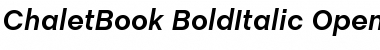Download ChaletBook Bold Italic Font Title Preview